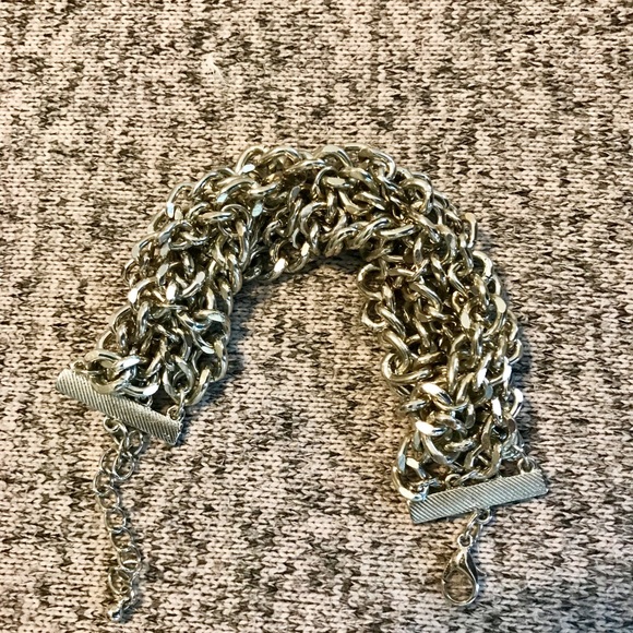 H&M Chunky Silver Braided Bracelet - EUC - Picture 3 of 3